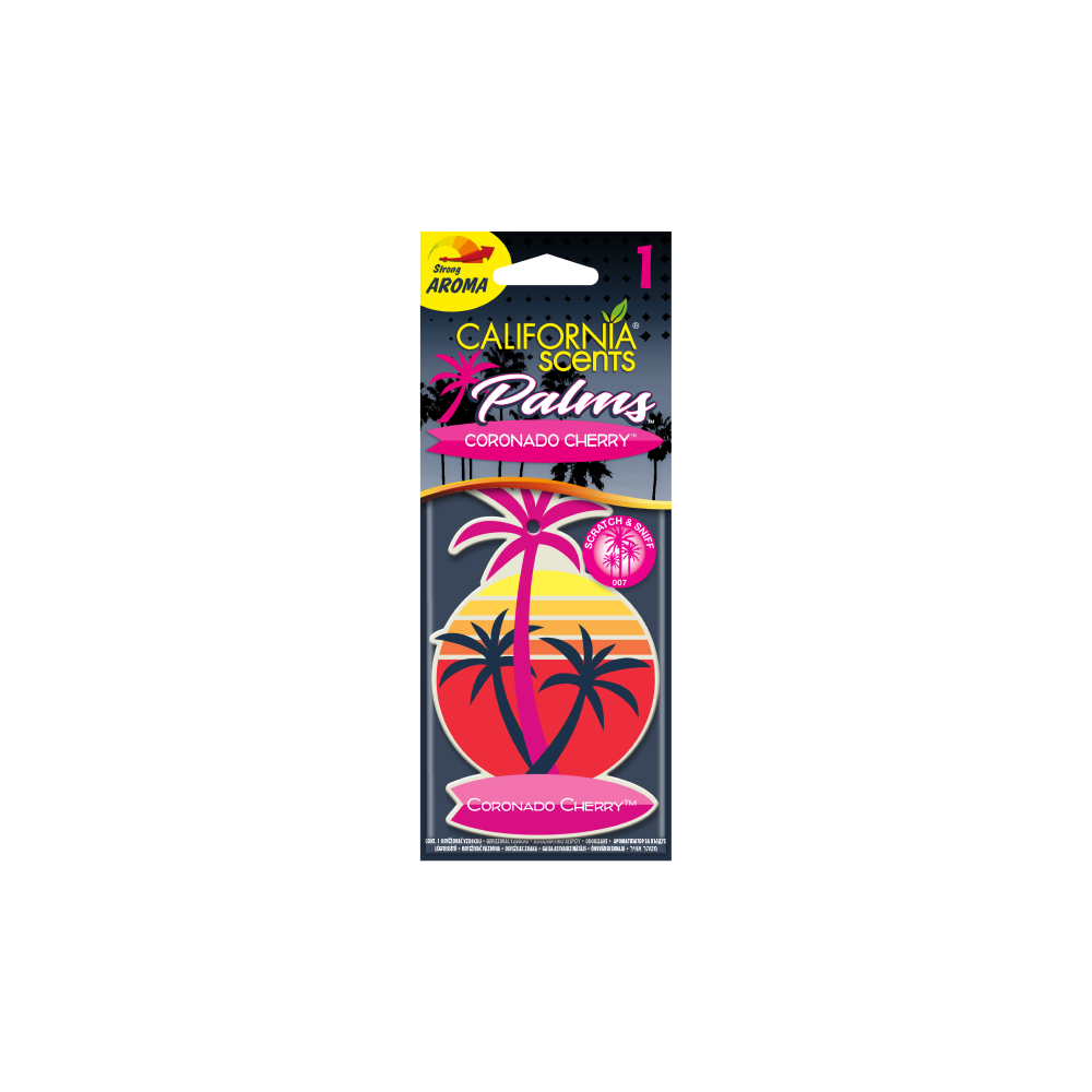 Auto gaisa atsvaidzinātājs California Scents Palms™  ķiršu smarža