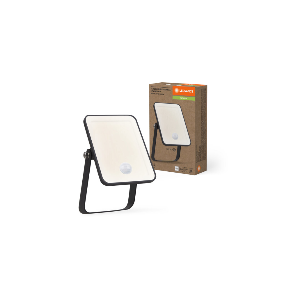Ledvance Floodlight essential sensor 10W 4000K