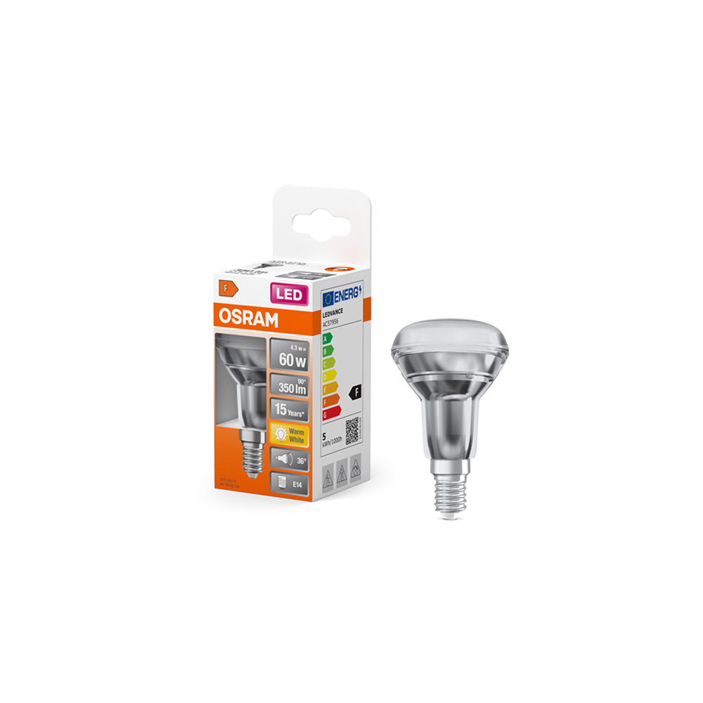 Osram LED STAR R50 60 36° 4,3W/827 E14 reflektorspuldze
