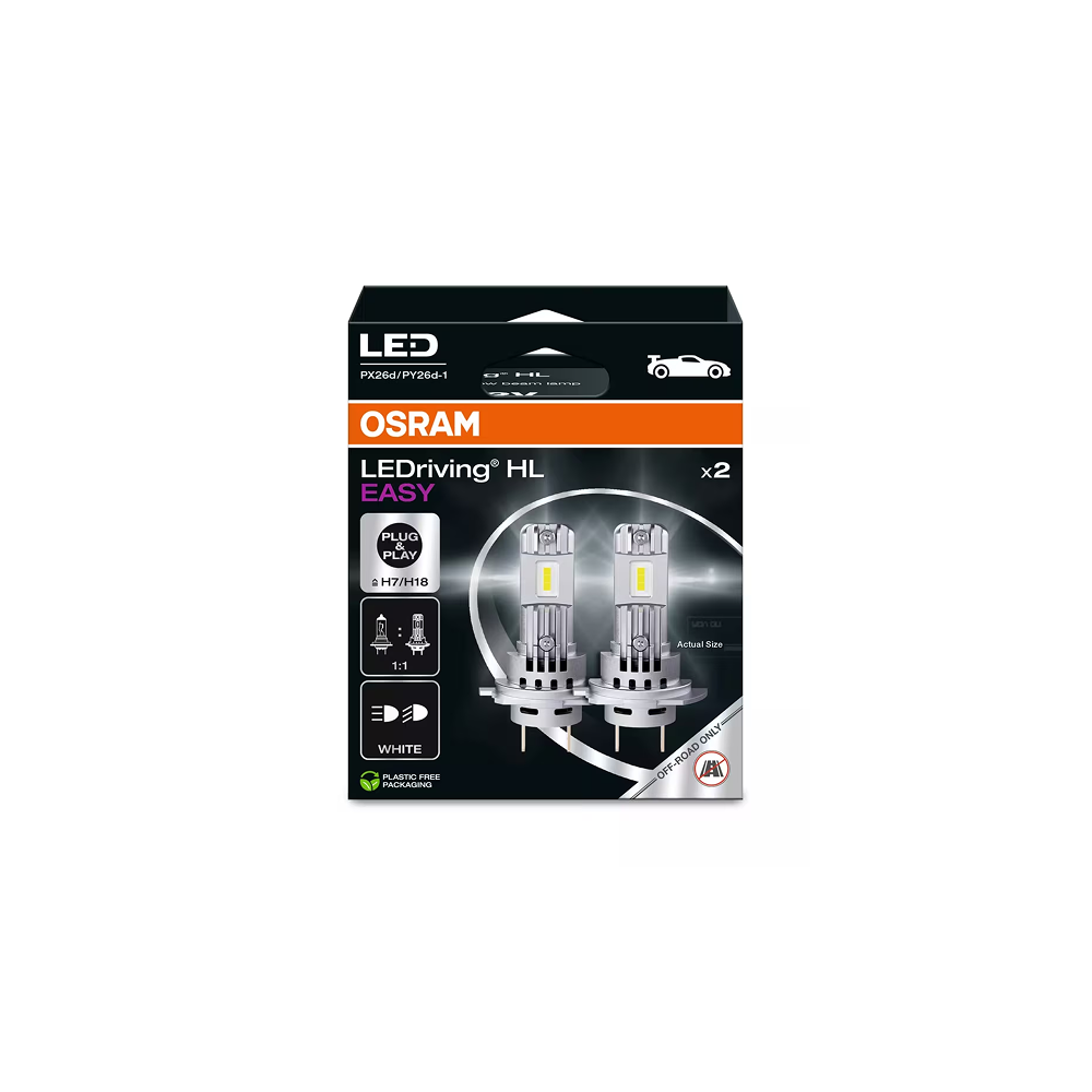 Osram auto LEDriving HL Easy H7-H18 16W 12V B2 spuldzes