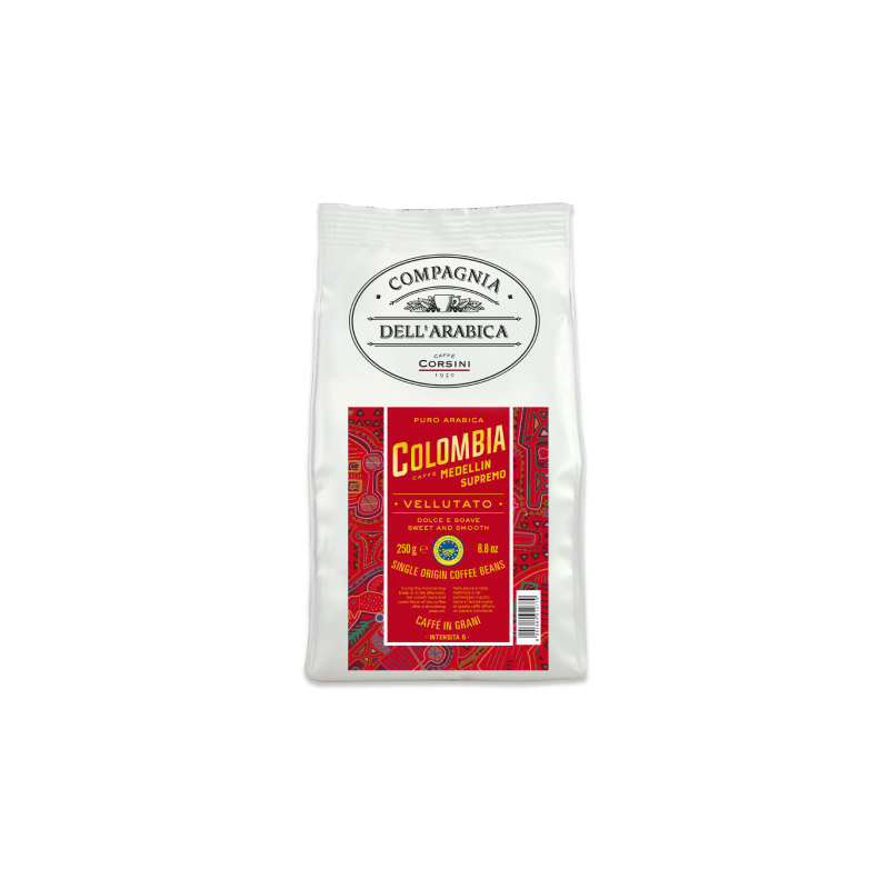 Kafijas pupiņas Colombia 250g CAFFE CORSINI: maiga garša