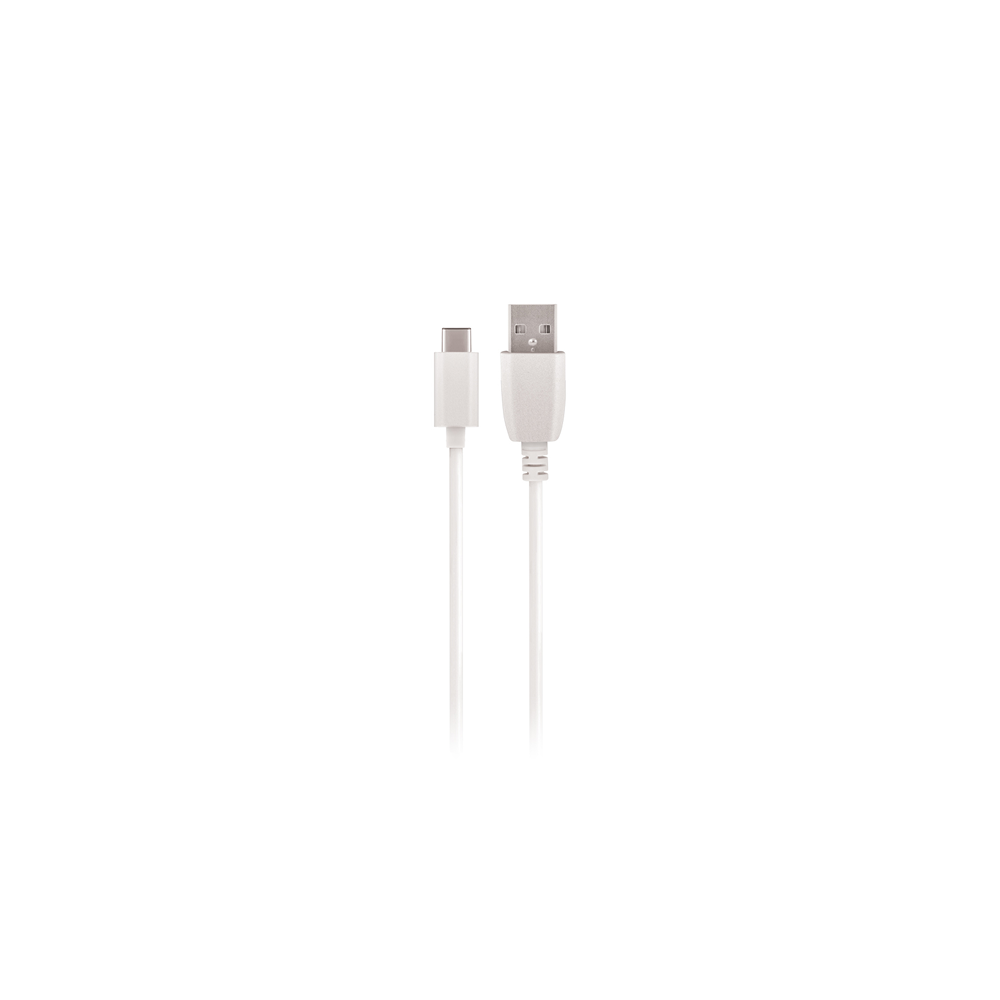 Maxlive USB - USB-C vads, 1m 2A, balts