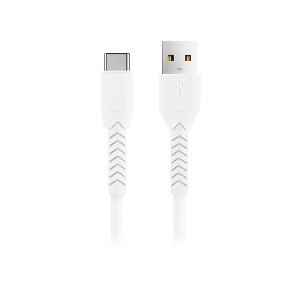 Maxlive USB - USB-C vads, 1m 3A, balts