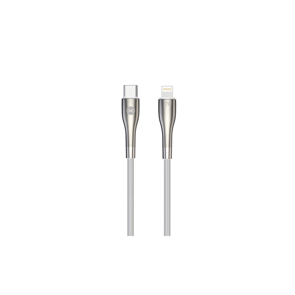 Forever Sleek USB-C - 8pin vads 1m 27W ātrai uzlādei