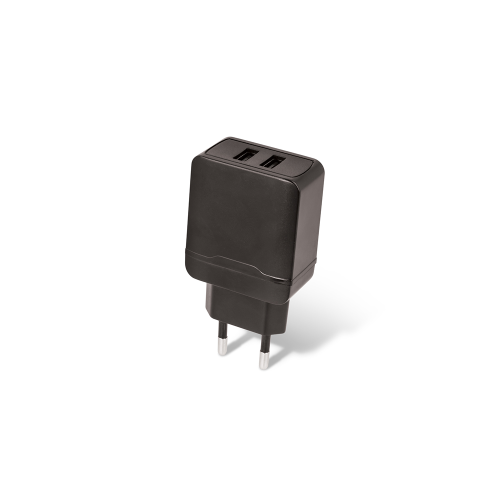 Maxlife MXTC-02 tīkla lādētājs, 2xUSB 2.4A, melns