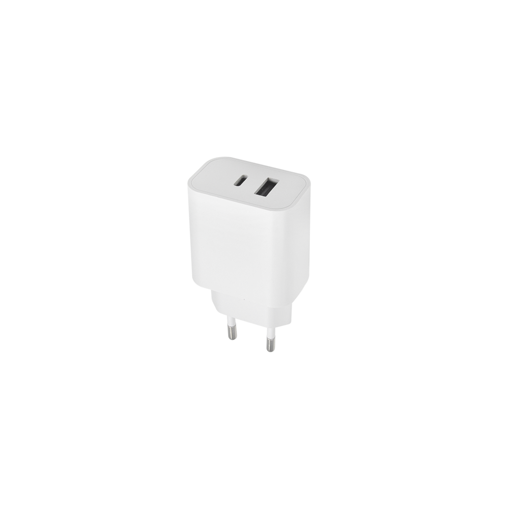 Maxlife MXTC-06 PD QC tīkla lādētājs, 1xUSB-C + 1xUSB 20W, melns