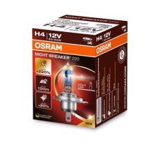 Osram auto Night Braker 220 H4 60/55W 12V +220% B1 bulb
