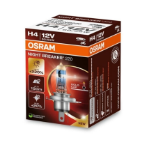Osram auto Night Braker 220 H4 60/55W 12V +220% B2 bulbs