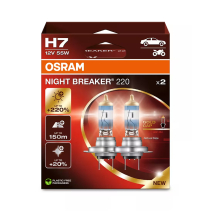 Osram auto Night Braker 220 H7 55W 12V +220% B2 bulbs