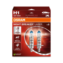 Osram auto Night Breaker Laser H1 55W 12V +150% B2 bulbs