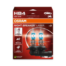 Osram auto Night Breaker Laser HB4 62W 12V +150% B2 bulbs