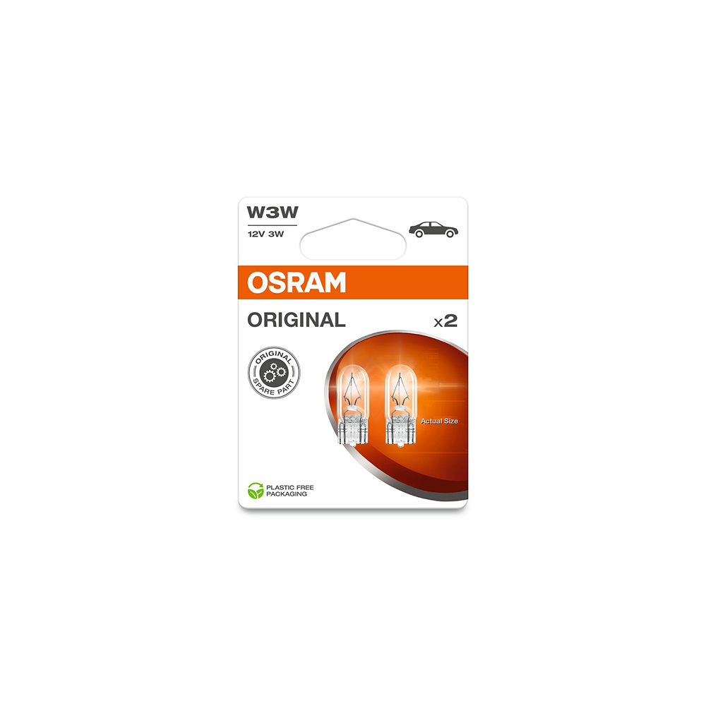 Osram auto Original W3W 3W 12V B2 bulbs