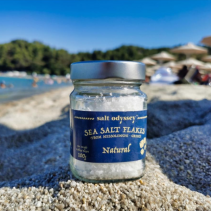 Jūras sāls pārslas Natural 100g burciņā SALT ODYSSEY