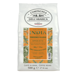 Kafijas pupiņas India 500g CAFFE CORSINI ar sandalkoku