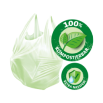 Kompostējami BIO maisi ar rokturiem 20L, 6 gab. SWIRL