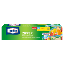 Maisiņi produktu uzglabāšanai Zipper® 3L, 8 gab. TOPPITS