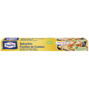 Baking paper with non-slip base 16 sheets TOPPITS