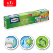 All purpose bags Zipper® 3L, 8 pcs. TOPPITS