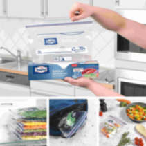 Freezer bags with SafeLoc® closure 3L, 15 pcs. TOPPITS