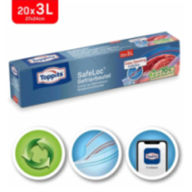 Freezer bags with SafeLoc® closure 3L, 15 pcs. TOPPITS