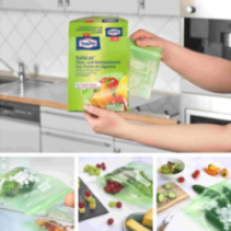 Maisiņi dārzeņu uzglabāšanai ar SafeLoc® aizdari 3L, 7 gab. TOPPITS
