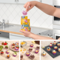Flower-shaped muffin cups 36 pcs. TOPPITS