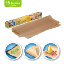 Baking paper with non-slip base 16 sheets TOPPITS