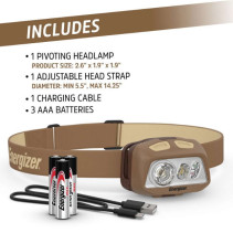 ENERGIZER HYBRID LED galvas lukturis 575lm ar baterijām
