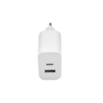 Maxlife MXTC-06 PD QC tīkla lādētājs, 1xUSB-C + 1xUSB 20W, melns