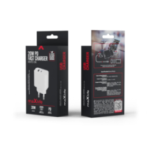 Maxlife MXTC-06 PD QC tīkla lādētājs, 1xUSB-C + 1xUSB 20W, melns