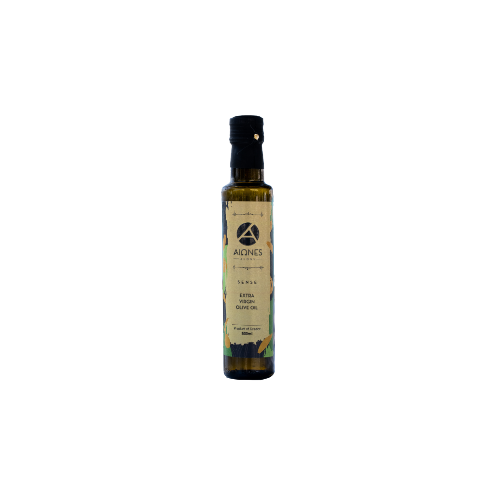 Aeons Extra Virgin olīveļļa Sense stikla pudele 500ml
