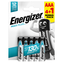 ENERGIZER MAX PLUS NEW AAA B4+1 1.5V Alkaline baterijas