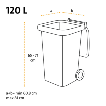 Profesionālie lieljaudas atkritumu maisi 120L, 12 gab. SWIRL