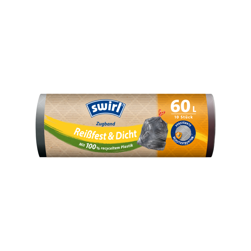 Atkritumu maisi ar savilcēju 60L, 10 gab. SWIRL