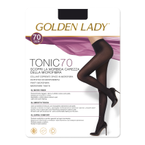 Golden Lady Tonic 70den 5-XL NERO mīkstas mikrošķiedras zeķubikses