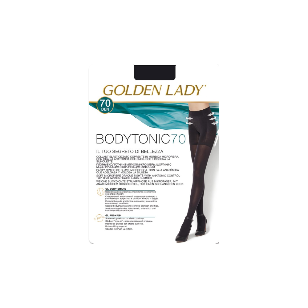 Zeķubikses Bodytonic 70den 2-S COFFEE GOLDEN LADY