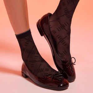 Fashion ankle socks Crossing NERO GOLDEN LADY