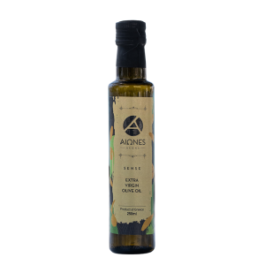 Extra Virgin olīveļļa Sense, stikla pudele 250ml AEONS