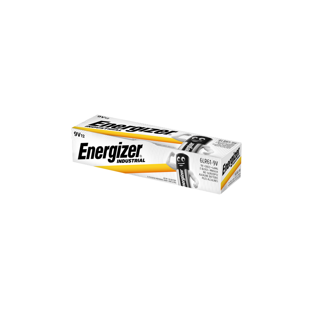 ENERGIZER INDUSTRIAL 9V/6LR61 Alkaline baterijas