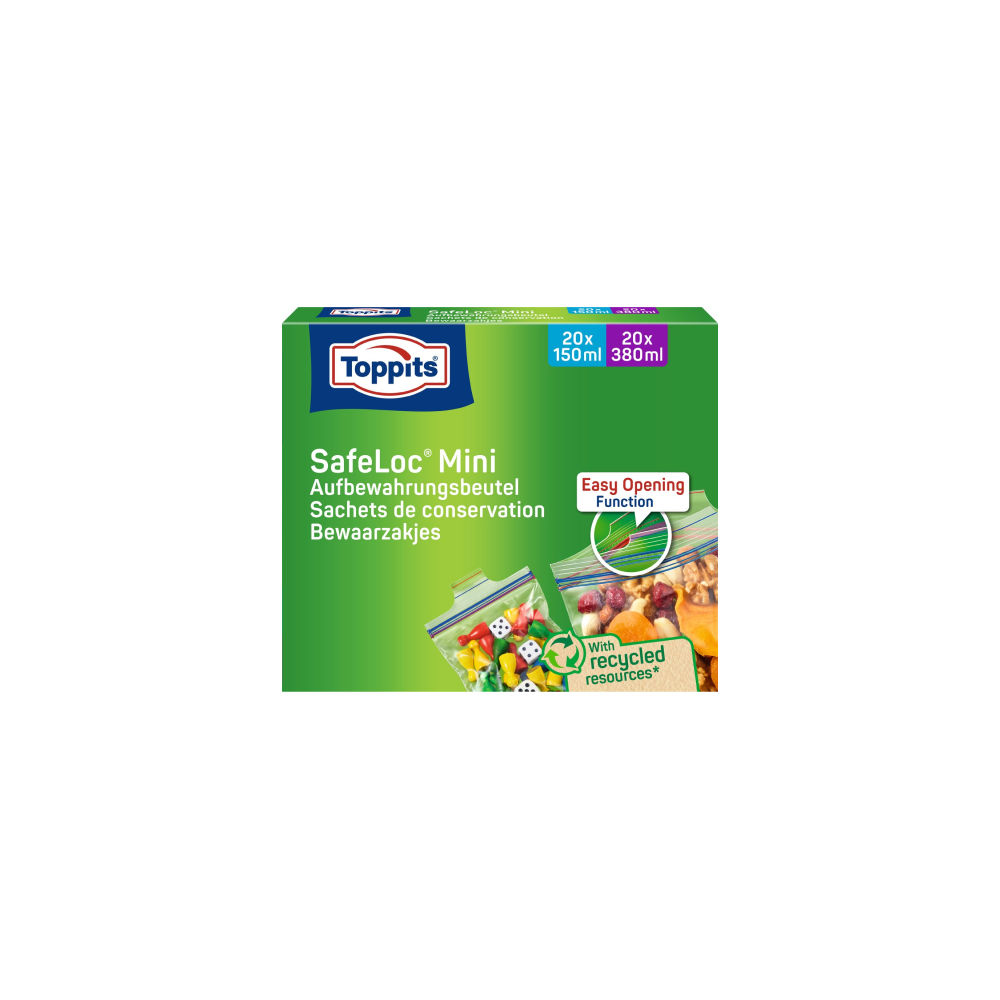 Storage Bags SafeLoc® Mini 20pcs x150ml, 20pcs x380ml TOPPITS