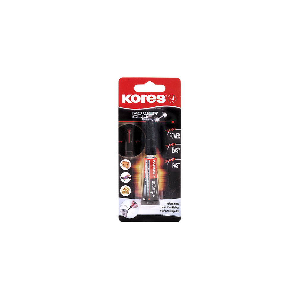 KORES Power glue 3 g, Liquid superglue