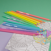 KORES Kolores Pastel triangular coloured pencils, 3 mm, 12 pcs