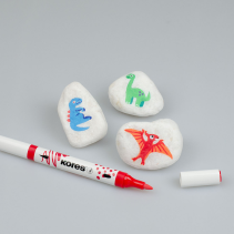 KORES Kreative Dou-Tip Acrylic Markers, 6 pcs, blister pack