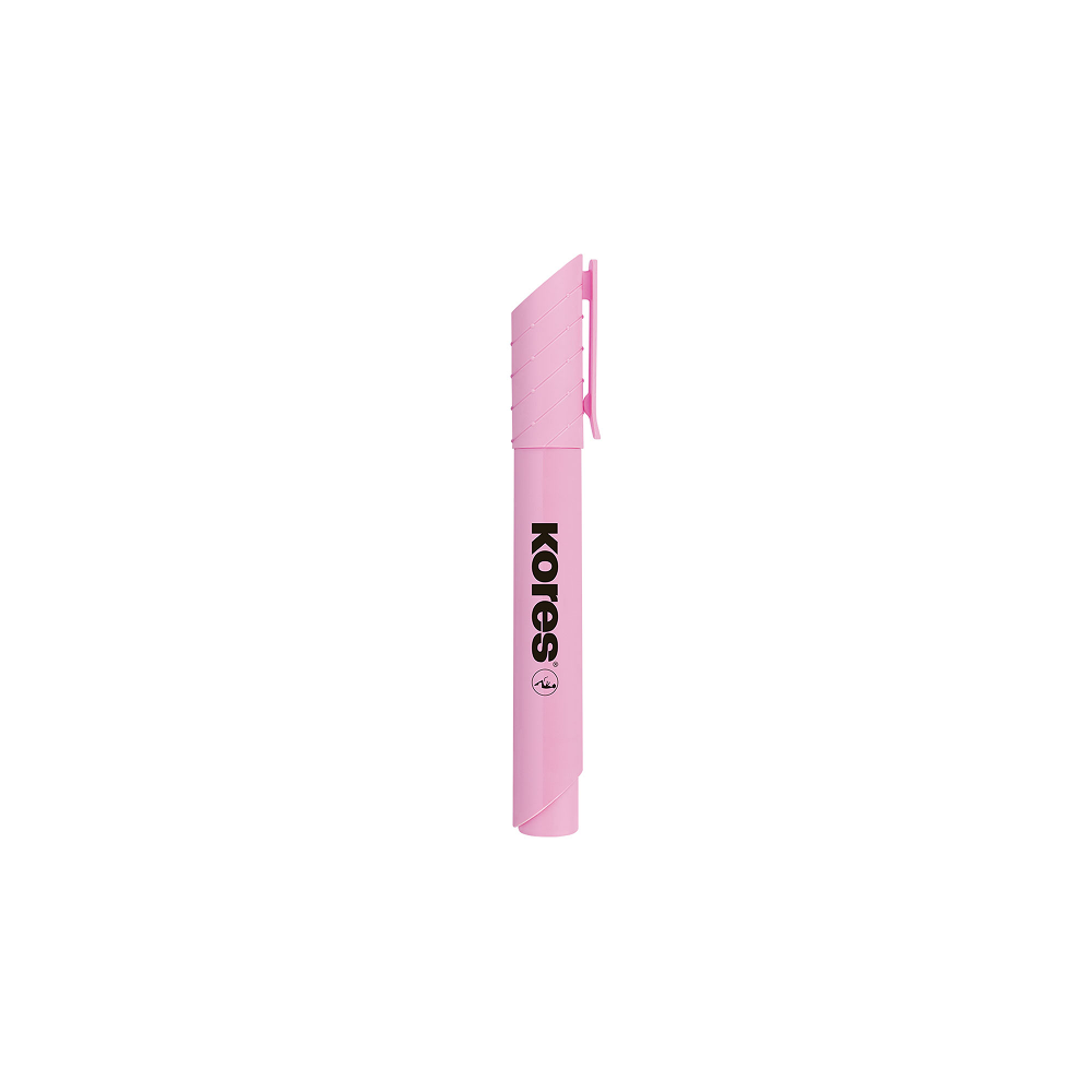 12 pcs. KORES HIGH LINER PLUS Highlighters, Pastel Pink