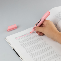 12 pcs. KORES HIGH LINER PLUS Highlighters, Pastel Pink