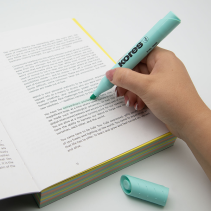 12 pcs. KORES HIGH LINER PLUS Highlighters, Turquoise