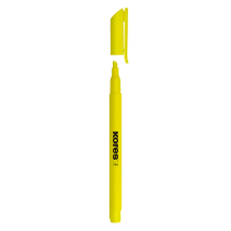 12 pcs. KORES HIGH LINER Fine Highlighters, 0.5–3.5 mm, Yellow