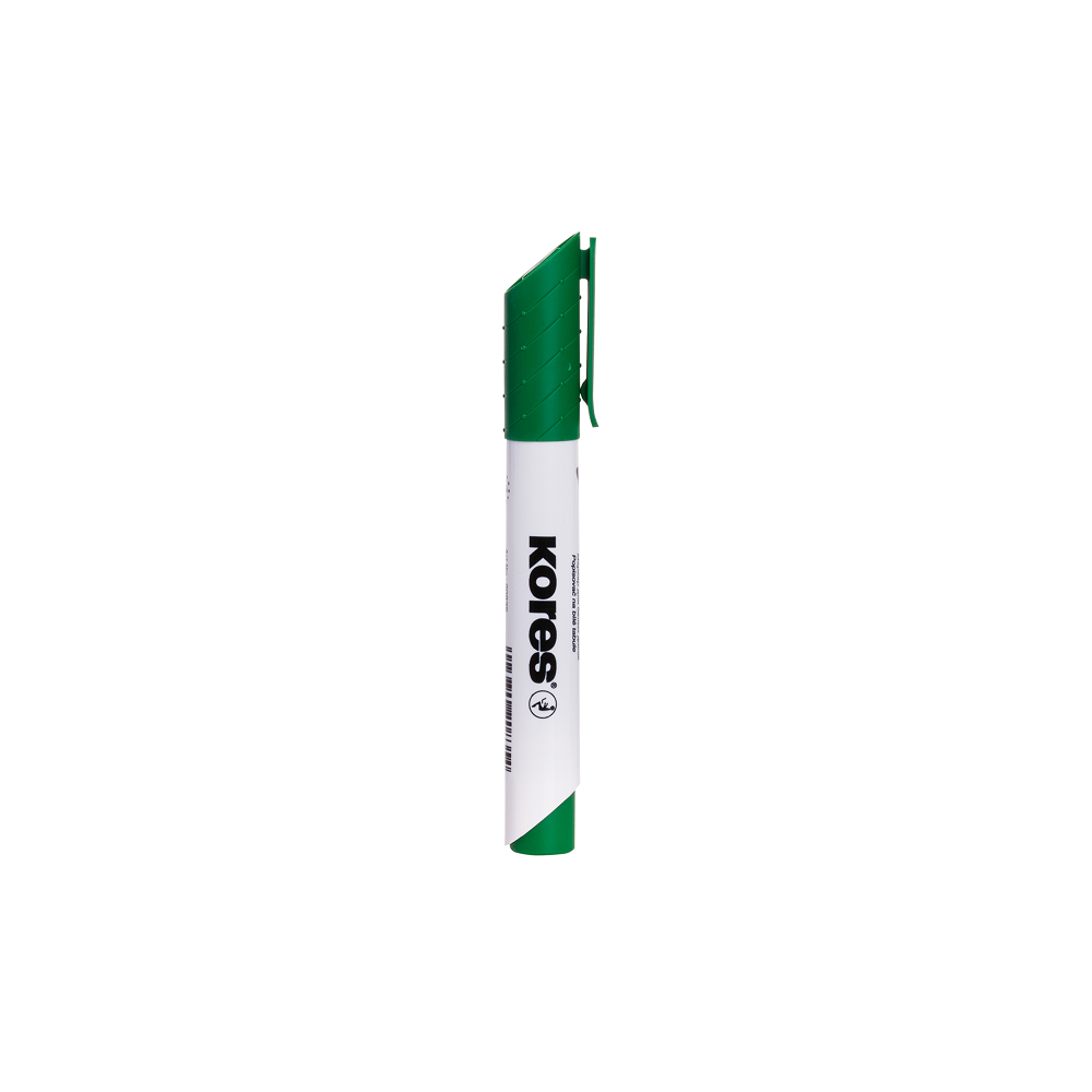 12 pcs. KORES K-MARKER XW2 Whiteboard Markers, 3–5 mm, Green