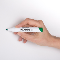 12 pcs. KORES K-MARKER XW2 Whiteboard Markers, 3–5 mm, Green