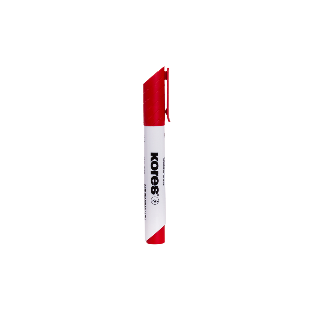 12 pcs. KORES K-MARKER XW2 Whiteboard Markers, 3–5 mm, Red
